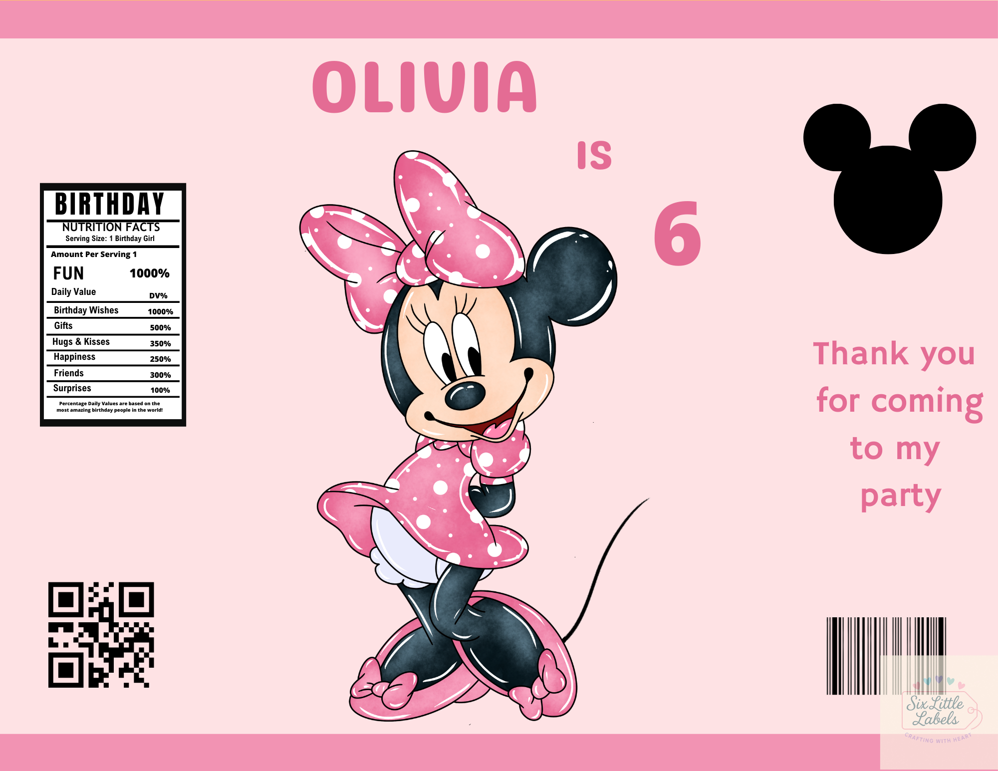 Personalised Crisp/Party Bag (Empty, Pack 10)