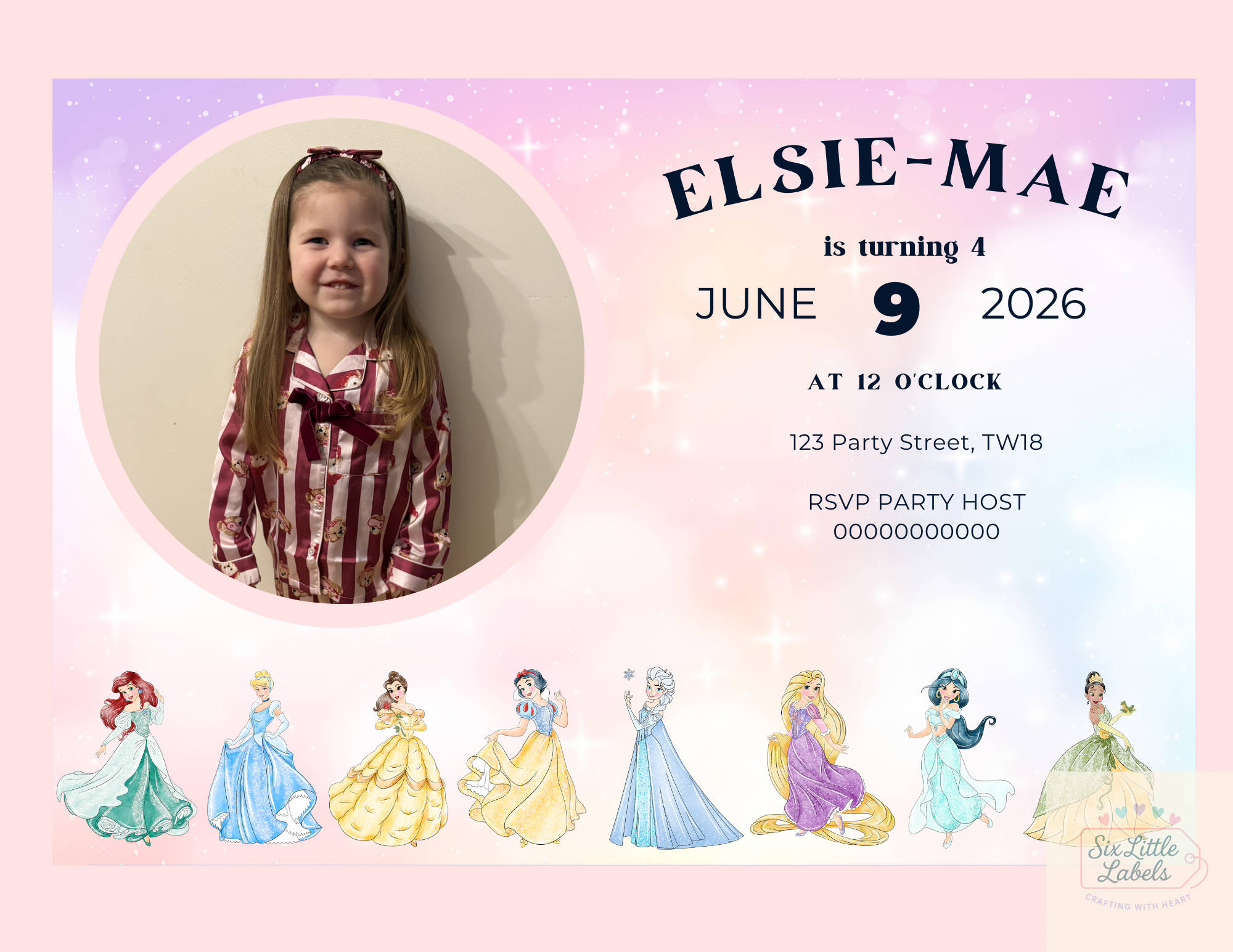 Personalised Party Invitations (Digital)