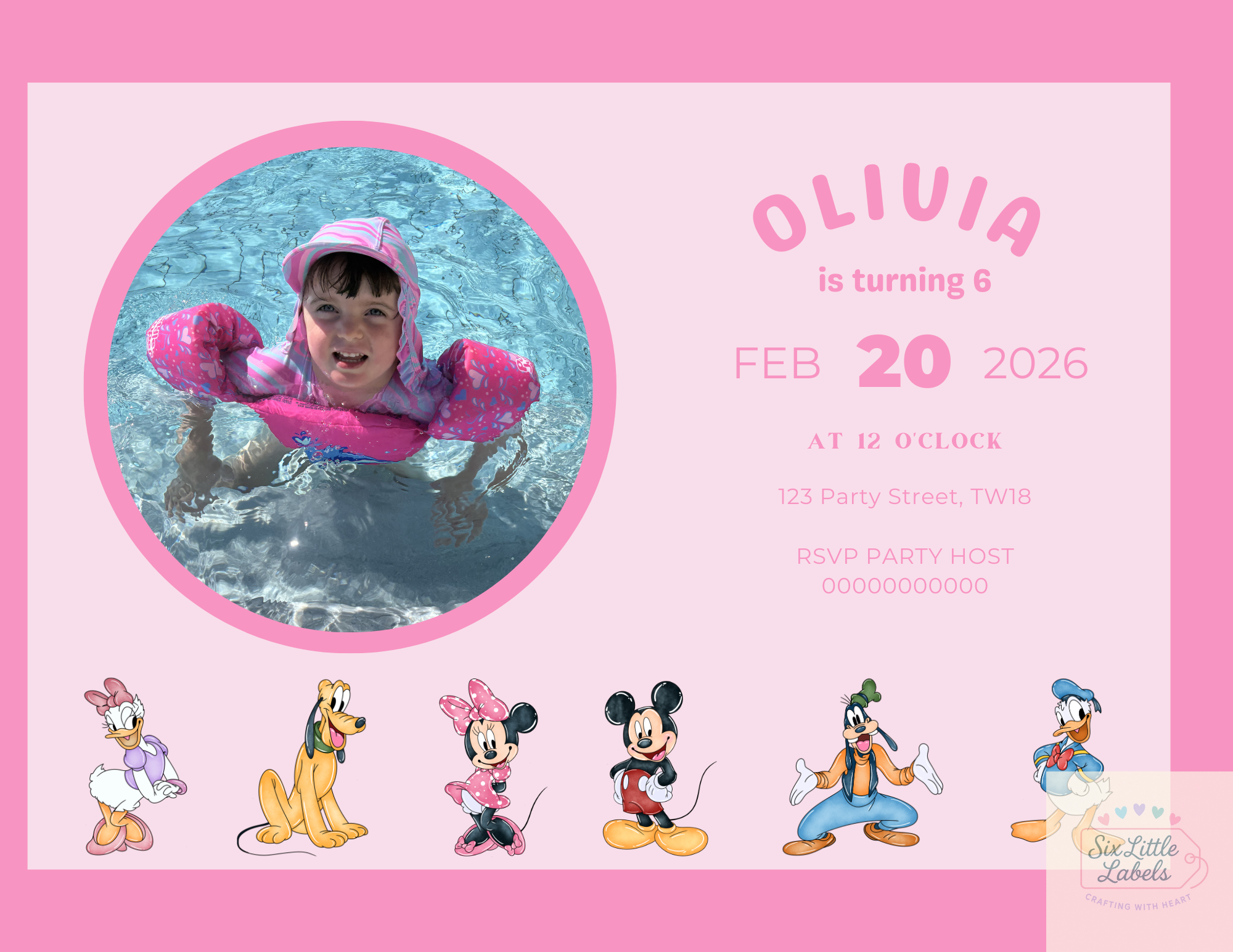 Personalised Party Invitations (Digital)
