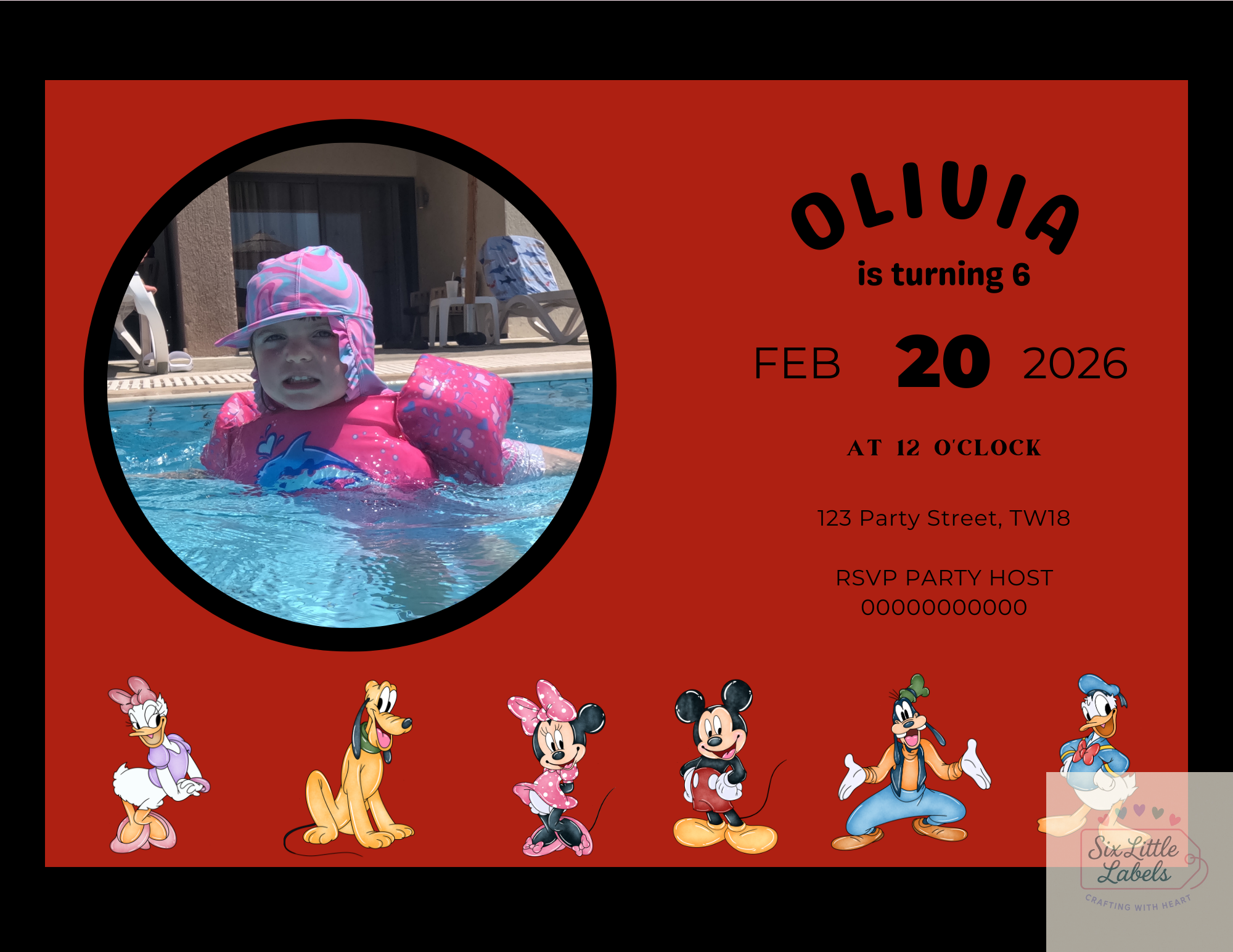 Personalised Party Invitations (Digital)