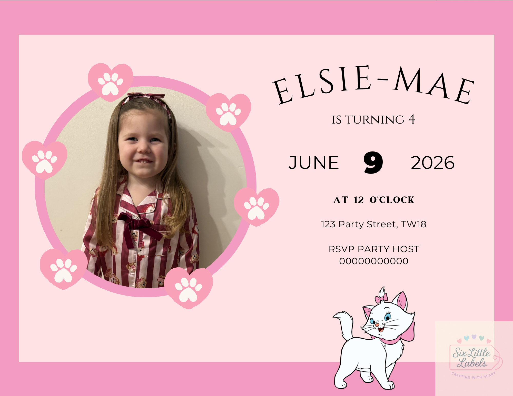 Personalised Party Invitations (Digital)