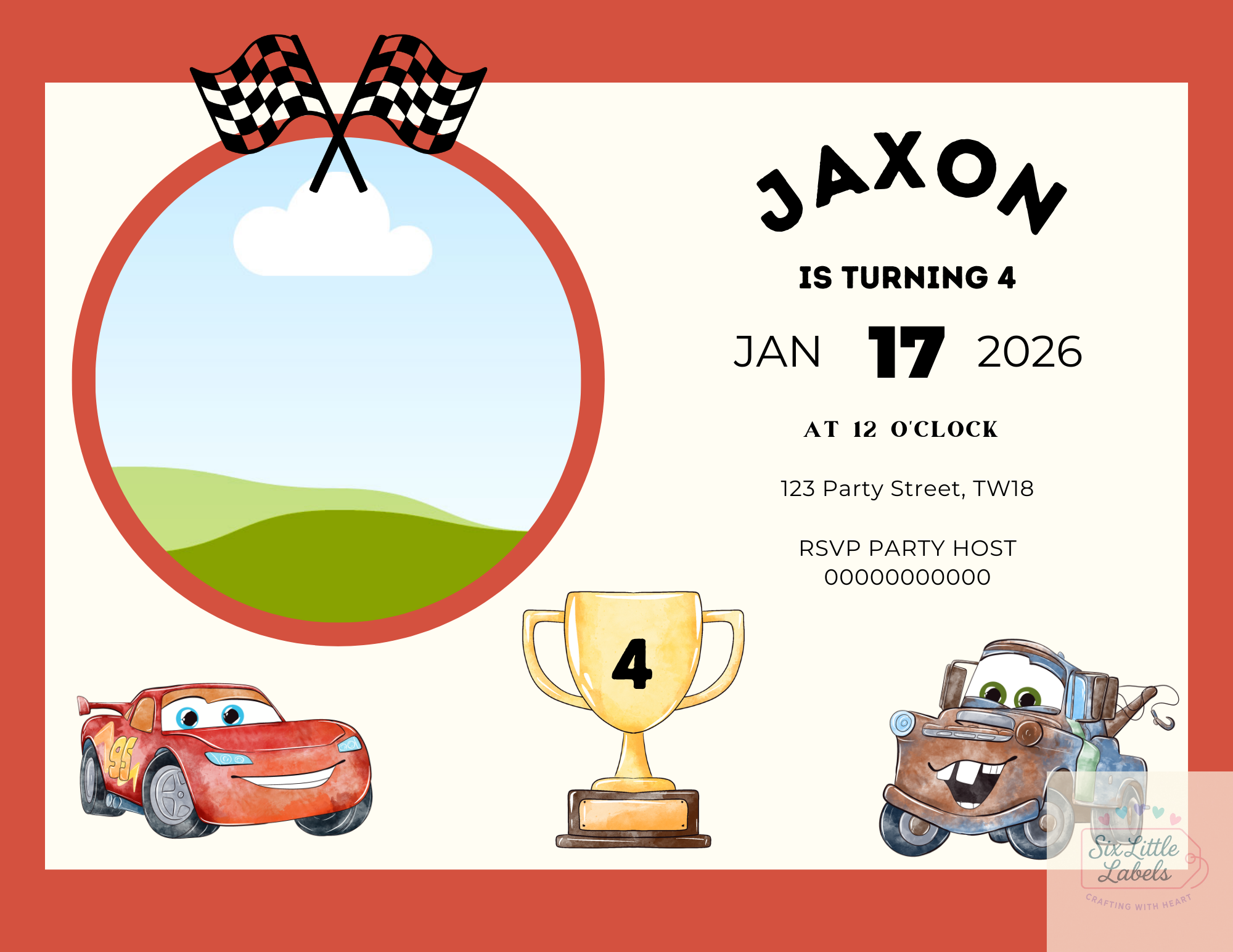 Personalised Party Invitations (Digital)