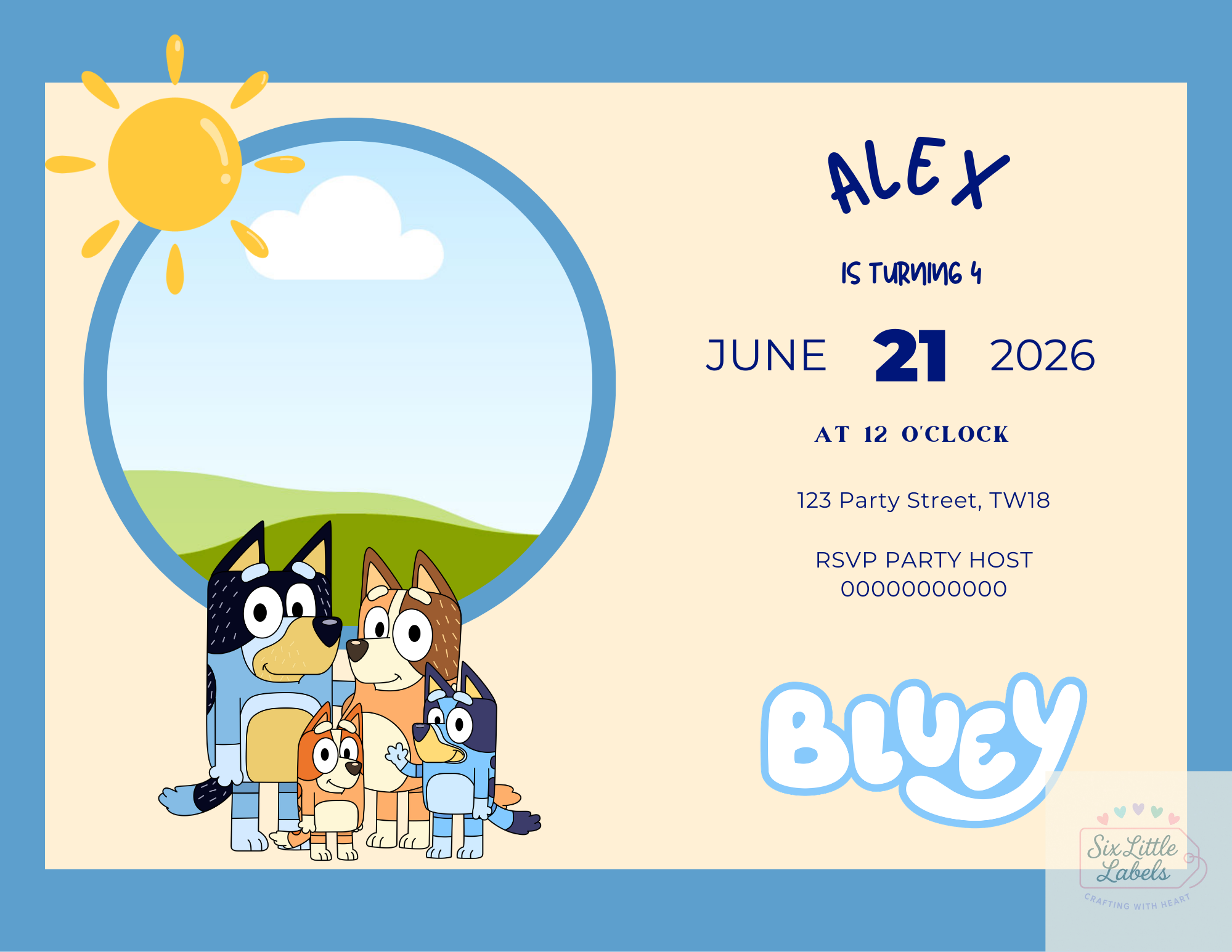 Personalised Party Invitations (Digital)