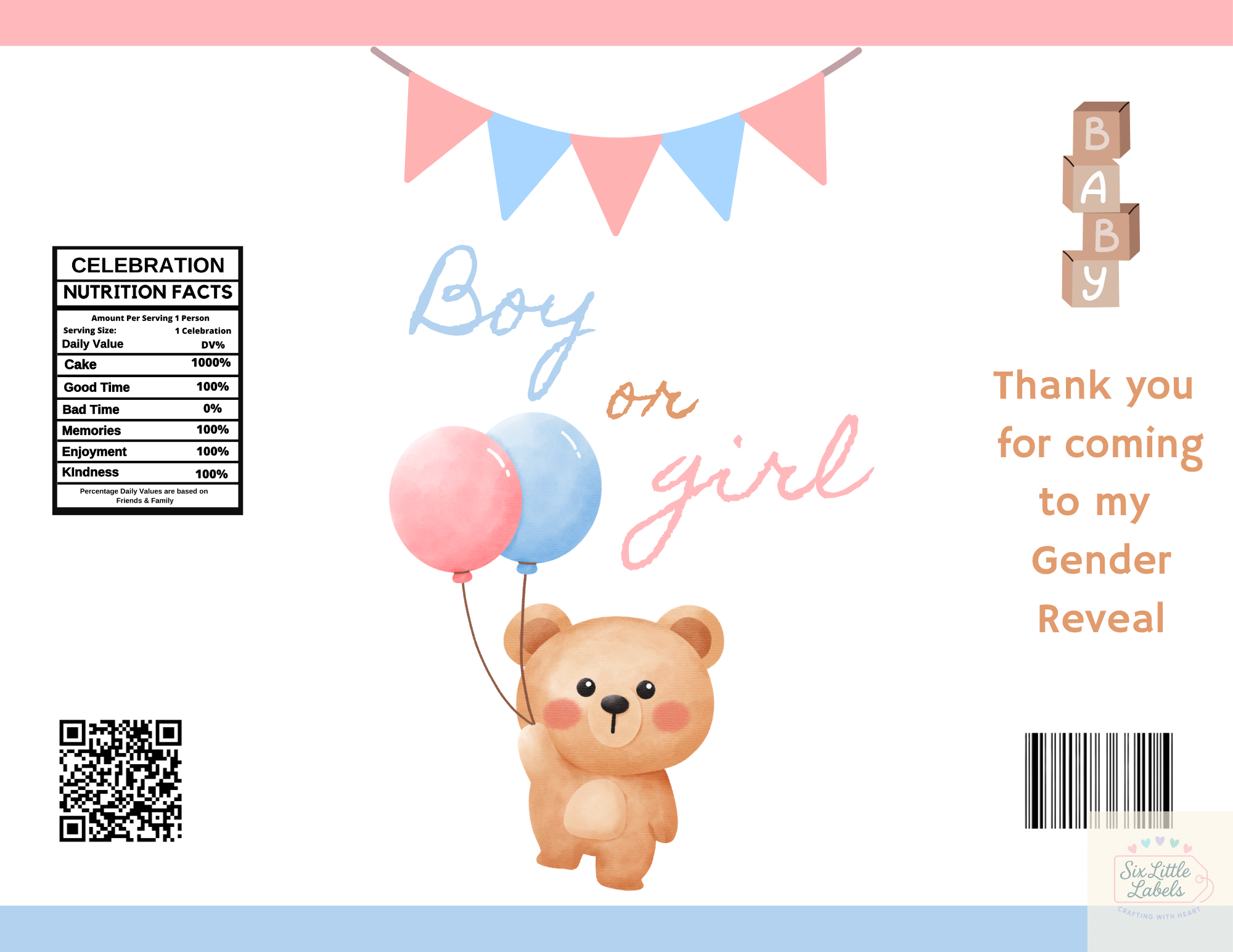 Personalised Crisp/Party Bag (Empty, Pack 10)